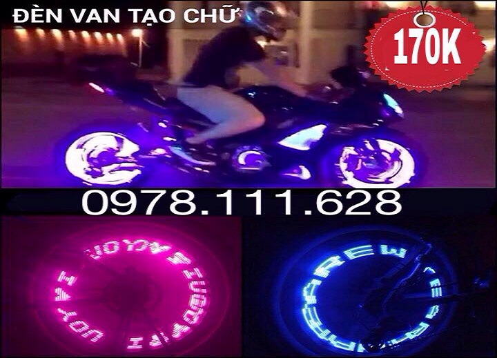 Đèn led van xe tạo chữ