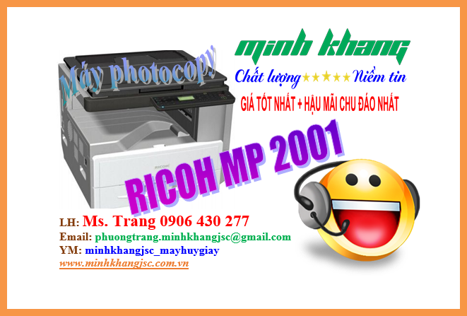 MÁY PHOTOCOPY  RICOH MP 2001