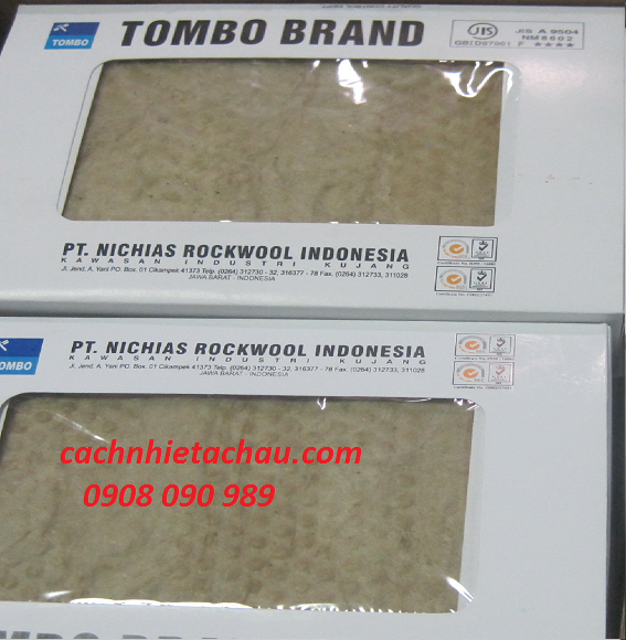 TẤM BÔNG KHOÁNG ROCKWOOL , NHÃN HIỆU TOMBO / INDONESIA 