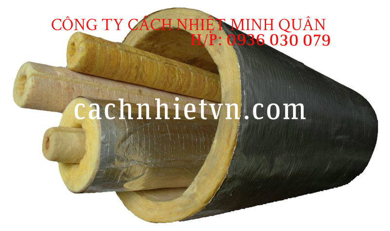 Bảo ôn cách nhiệt đường ống bằng Ống Rockwool định hình 