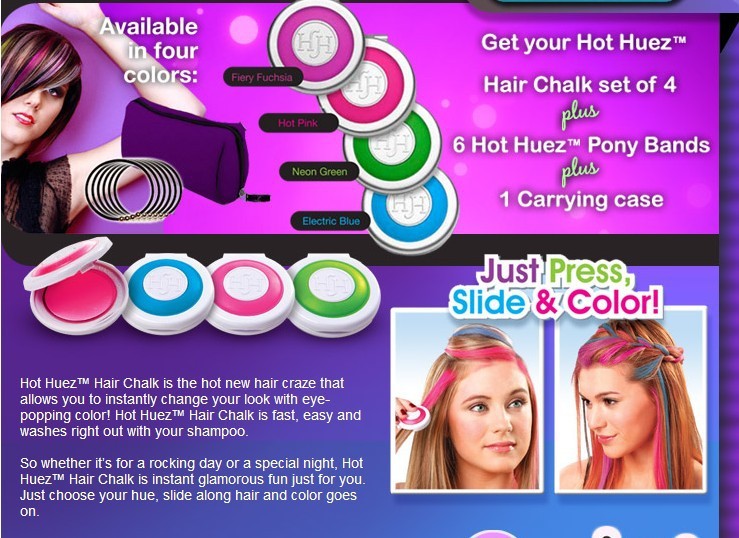 Phấn nhuộm tóc Hot Huez