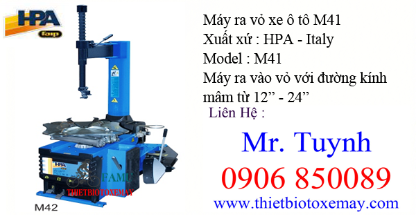 Máy ra vỏ xe ô tô M41 HPA