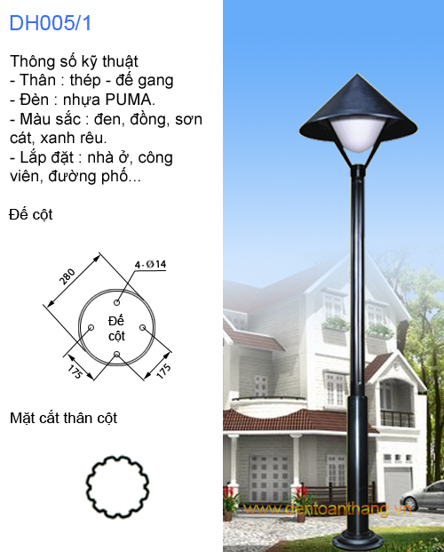 Đèn Sân Vườn DH005