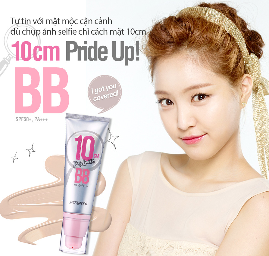 Kem Nền Hàn Quốc Peripera 10 Cm Pride Up BB 