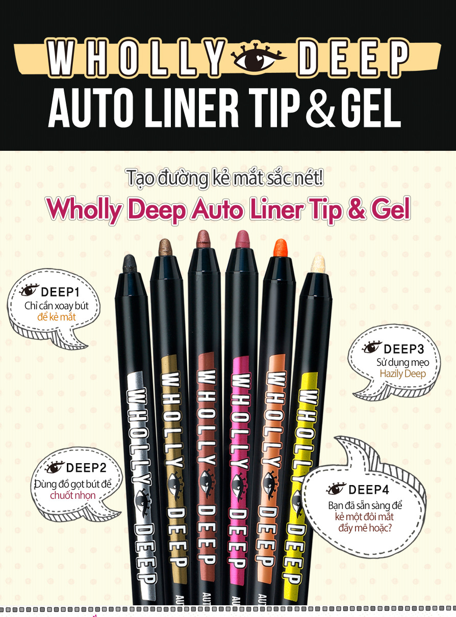 Gel kẻ măt Hàn Quốc Peripera Auto Liner Tip & Gel