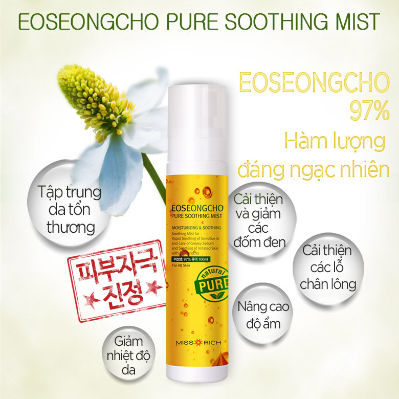 Xịt Khoáng Trị Mụn Hàn Quốc Eoseong Cho