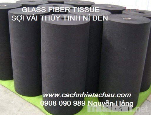 Vải thủy tinh màu đen cách âm, chống nấm mốc