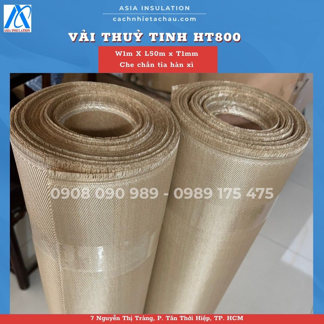 HT800 - Vải sợi thuỷ tinh cách nhiệt, chống cháy