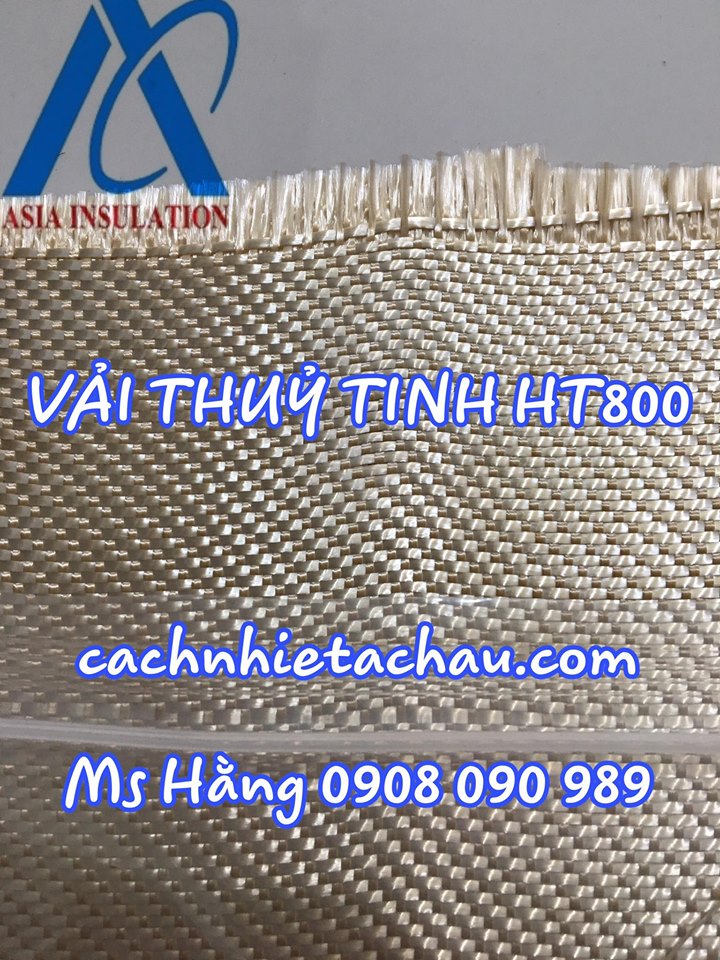 Vải sợi thủy tinh cách nhiệt 550 độ C, chống cháy tia hàn HT800