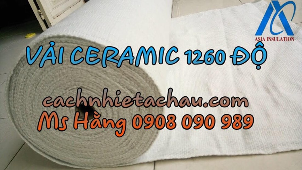 Vải bố chống cháy Ceramic không có amiang