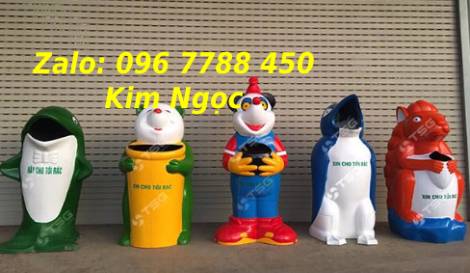 Thùng rác hình chim cánh cụt giá rẻ - 0967788450 Ngọc