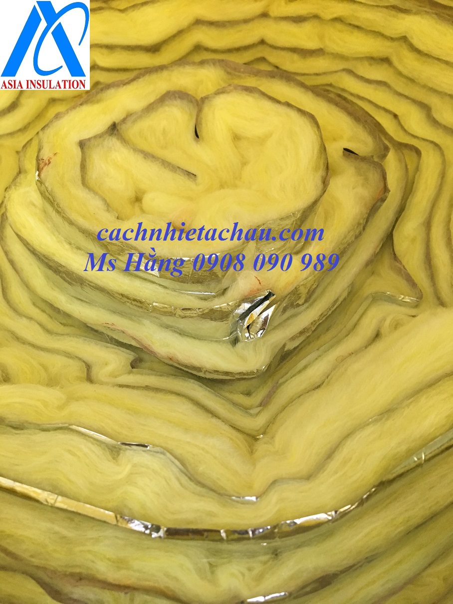 Bông thuỷ tinh cách âm, cách nhiệt | Sợi bông tơi, mềm, có bạc và không bạc