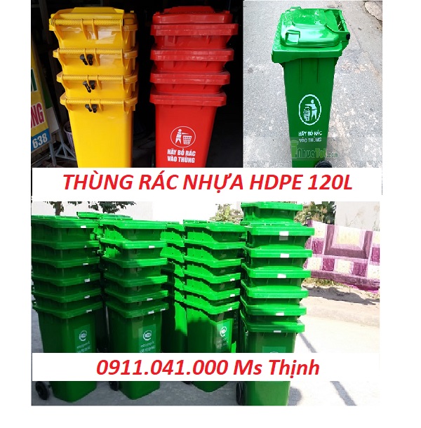 Thùng rác 120 lit giá rẻ nhất