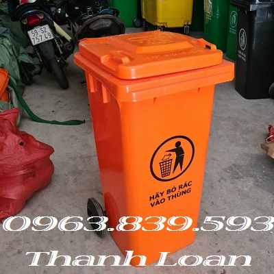 Thùng rác ngoài trời 120lit giữ gìn môi trường xanh - sạch - đẹp./ Call 0963.839.593 Ms.Loan