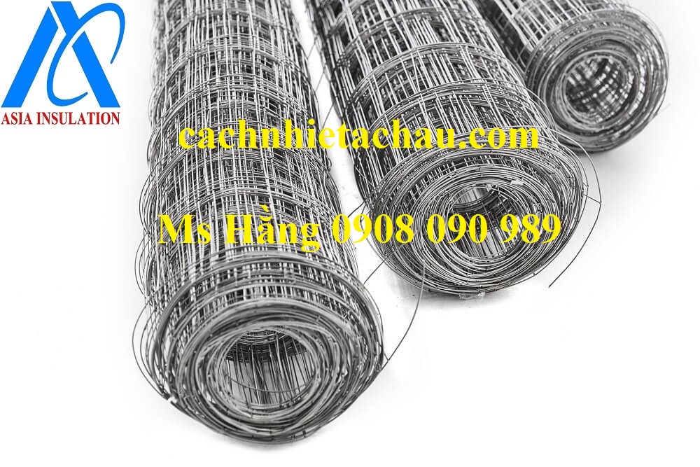 Lưới mạ kẽm dùng thi công nâng đỡ bông thuỷ tinh cách nhiệt