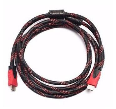 Dây HDMI 10m sọc đen đỏ, tròn