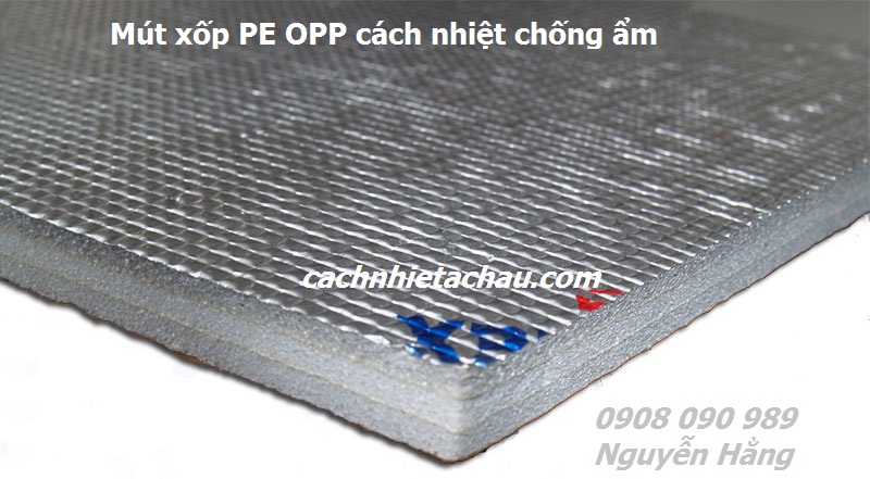 Xốp PE OPP cách nhiệt có keo dán