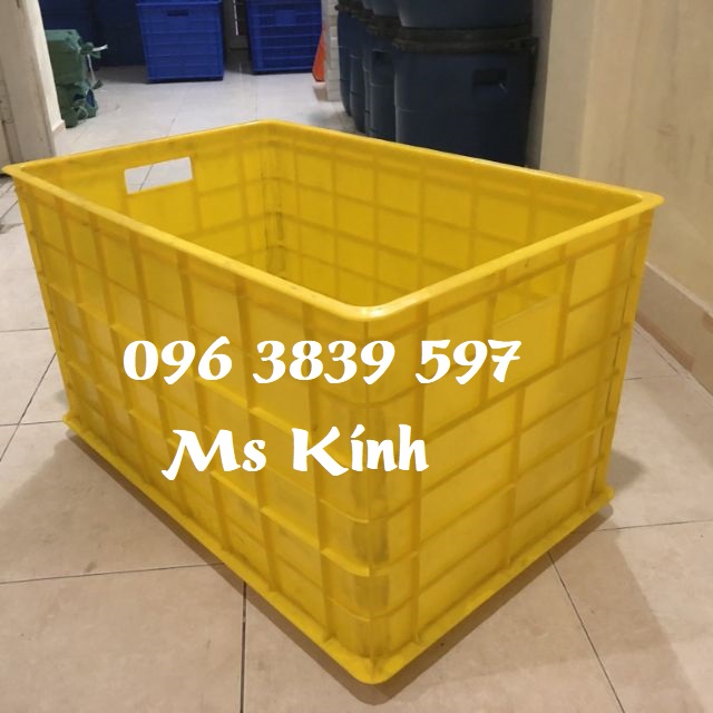 Sóng nhựa bít 5 bánh xe, thùng nhựa đựng hải sản, hàng hóa - 096 3839 597 Ms Kính