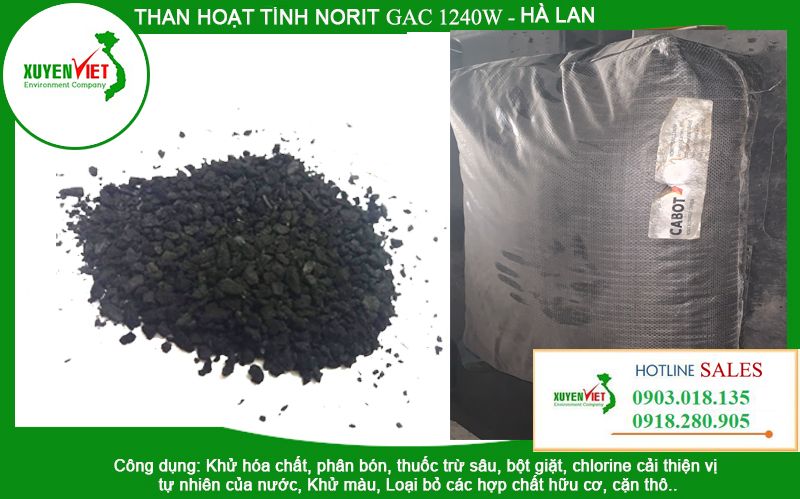 Than hoạt tính Norit PK 1-3 lọc nước (Hà Lan)