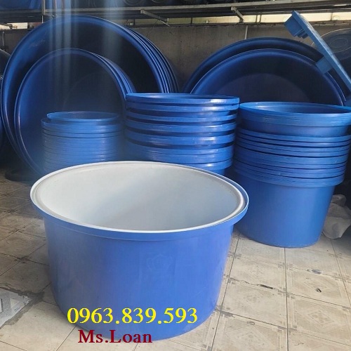 Thùng tròn 1000lit nuôi cá - thùng nhựa đựng hóa chất dệt nhuộm / 0963 839 593 Ms.Loan
