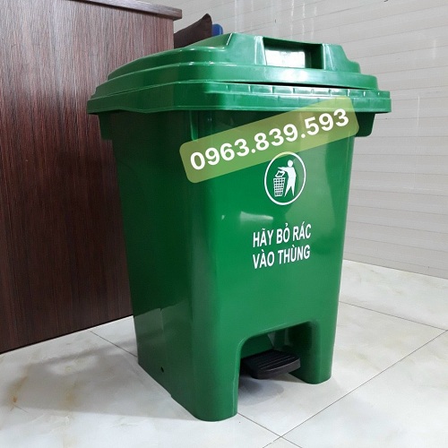 Thùng rác đạp chân 60lit, thùng rác nhựa hdpe, thùng rác vỉa hè./ 0963.839.593 Ms.Loan