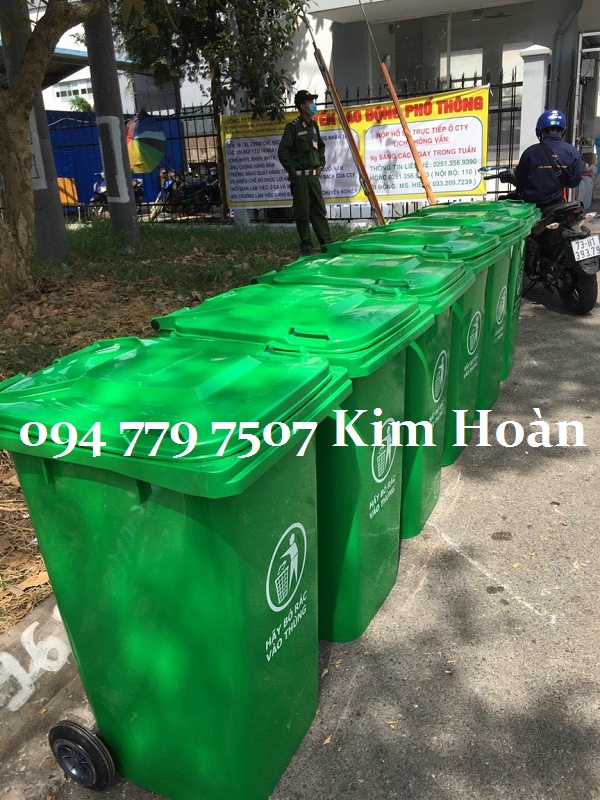 Thùng rác nhựa hdpe 240l - thùng rác công cộng 240l 