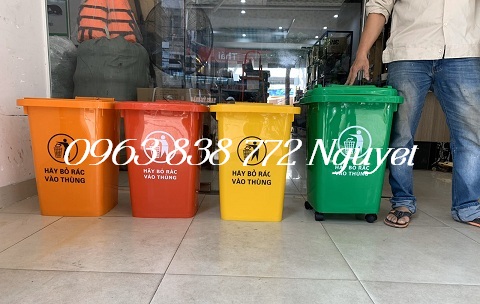 Thùng rác nhựa 60 lít giá rẻ - liên hệ 0963 838 772