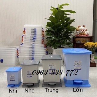 Thùng rác đạp chân dùng cho gia đình, văn phòng giá rẻ - lh 0963 838 772 Ms Nguyệt