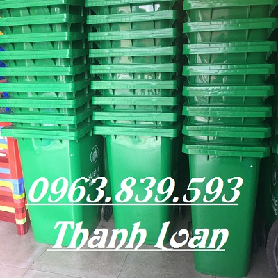 Giá thùng rác nhựa 120L quận 5./ 0963.839.593 Ms.Loan