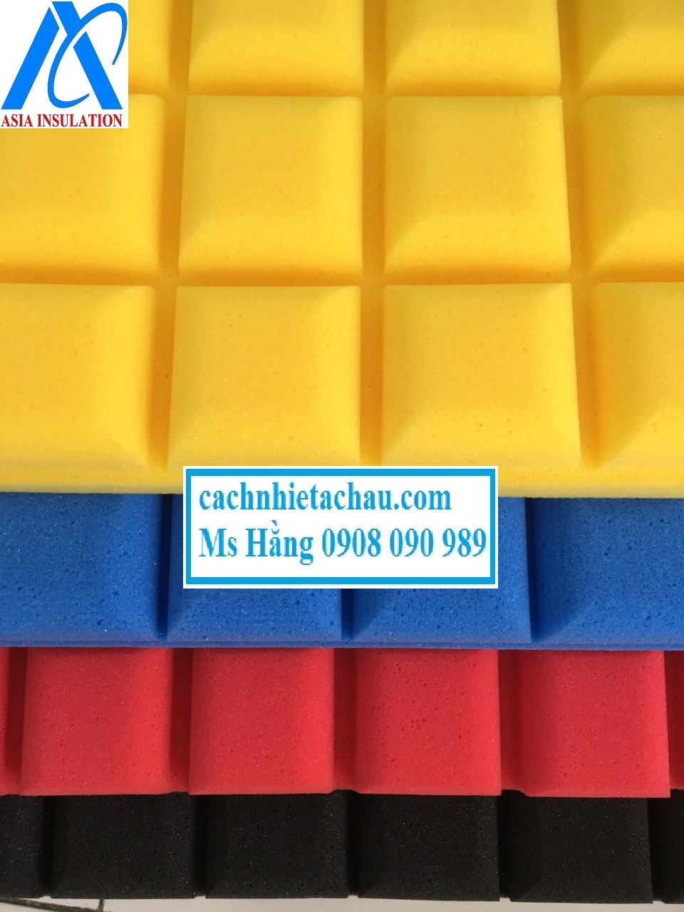 Mút tiêu âm, khuếch tán âm thanh, giảm ồn hình ô vuông nhỏ