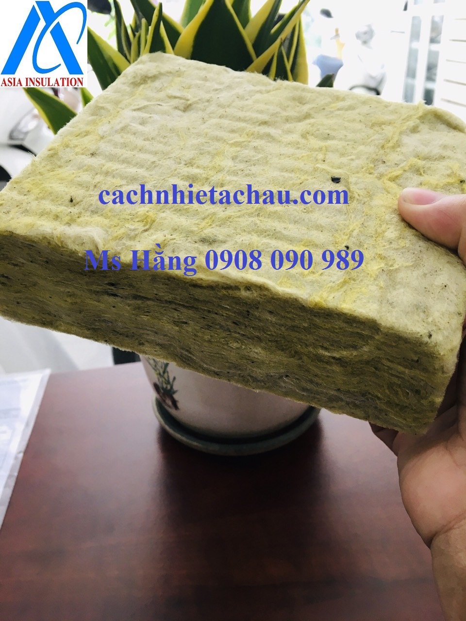 Tấm bông sợi khoáng Rockwool cách âm, cách nhiệt, chống cháy, ứng dụng trồng rau sạch