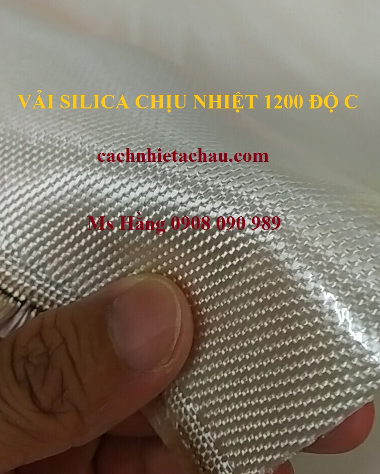 Vải High Silica màu trắng ngà chịu nhiệt cao 1200 độ C