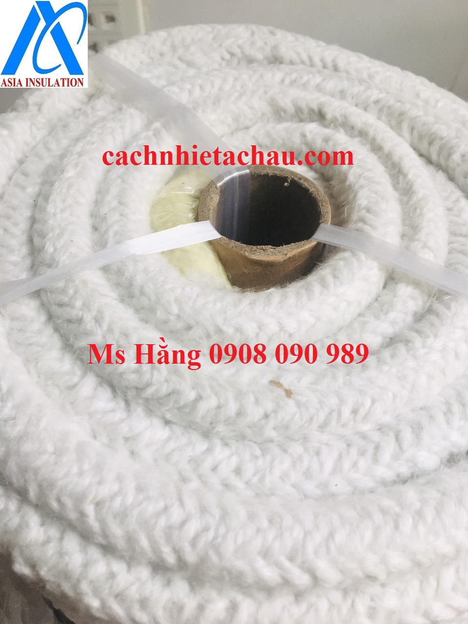 Dây Ceramic sợi gốm có sợi thép mỏng, cách nhiệt, chống cháy