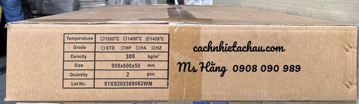 Tấm Ceramic Luyangwool 1430 độ C